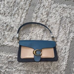 Coach Tabby- Blue, Beige and Orange